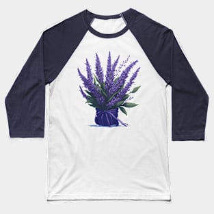 Lavender bouquet in a vase. Baseball T-Shirt